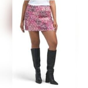 Free People Darla Quilted Mini Skirt NWT